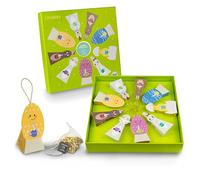 Creano Coffret Cadeau de Tisanes Bio de Pâques - 9 Figurines Printanières Suspendables avec Sachets de Thé Pyramide - Infusions & Thé de Pâques 22,5 g*
