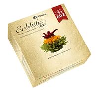 Creano Coffret Découverte Fleurs de Thé Mix 6 pcs - Sélection de 6 Fleurs différentes - Thé Blanc, Vert & Noir - Idée Cadeau Originale pour Femmes