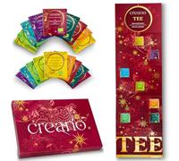 Creano - Coffret Infusions Bio 24 Sachets, 24 Variétés d’Herbes Différentes, 48g - Tisanes Mélangées pour Bien-être et Relaxation - calendrier mural décoratif de l'Avent - cadeau de thé noble