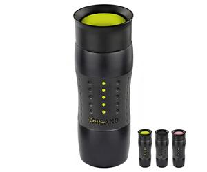 Creano Design Travel Mug 420 ml - Tasse isotherme - Garde au chaud - 7 h - 100% étanche et étanche - Ouverture à 360° - Vert