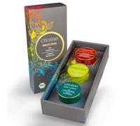 Creano Ensemble cadeau de thé bio aux herbes "HERBAL MIX" - 3 mélanges différents dans des bocaux en métal 61g - Vegan, sans gluten - Nouveautés 2024