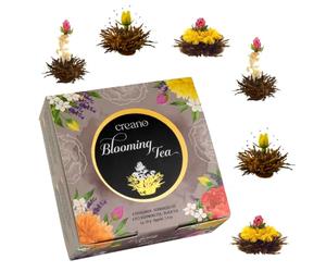 Creano „Fleurs de Thé“ Noirs 6 pcs - Coffret Découverte pour s'initier - Thé Noir de Qualité Supérieure avec différentes fleurs - Cadeau pour amateurs