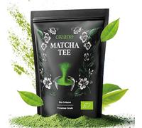 Creano Matcha Bio en Poudre 100 g - Thé Vert Moulu Récolte de Printemps - Idéal Matcha Latte, Smoothies, Bubble Tea & Cuisine - Qualité Bio Premium Quotidienne*