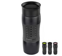 Creano Mug de Voyage Isotherme 420ml - Travel Mug en Acier Inoxydable - 100% Étanche avec Ouverture à 360° - Gobelet Thermique pour Café & Thé - Noir