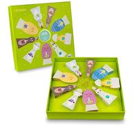 Creano Set cadeau de tisanes bio « Mignons personnages de Pâques » - 9 sachets de thé pyramidaux de 9 sortes différentes - 22,5g - NOUVEAUTÉ 2025*
