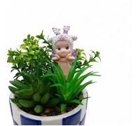 CREAPERL création SÉRIE bloson chèvre aile décoré fait main figurine type Sonny cadeaux anniversaire collection ST VALENTIN