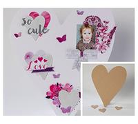 CreaPlaisir cœurs en Bois à décorer, NC, Grand