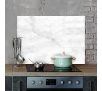 CREARREDA - Credence Pour Cuisine en Aluminium Made in Italy Protection pour Plaques de Cuisson et mur lavable et facile à Monter Plaque anti-éclaboussures en Métal
