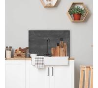 CREARREDA - Credence Pour Cuisine en Aluminium Made in Italy Protection pour Plaques de Cuisson et mur lavable et facile à Monter Plaque anti-éclaboussures en Métal