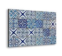 CREARREDA - Credence Pour Cuisine en Aluminium Made in Italy Protection pour Plaques de Cuisson et mur lavable et facile à Monter Plaque anti-éclaboussures en Métal