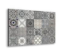 CREARREDA - Credence Pour Cuisine en Aluminium Made in Italy Protection pour Plaques de Cuisson et mur lavable et facile à Monter Plaque anti-éclaboussures en Métal