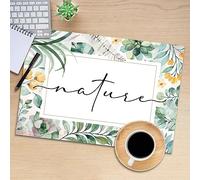 CREARREDA Lot de 4 Sets de Table en PVC, 48 x 33 cm, antidérapants, lavables, résistants à la saleté, résistants à la Chaleur, fabriqués en Italie