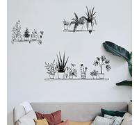 CREARREDA Sticker mural autocollant mural en vinyle non toxique amovible, décoration pour chambre, salon et cuisine pour murs clairs, facile à coller et durable