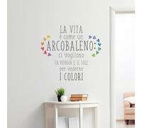 CREARREDA Sticker mural autocollant mural en vinyle non toxique amovible, décoration pour chambre, salon et cuisine pour murs clairs, facile à coller et durable
