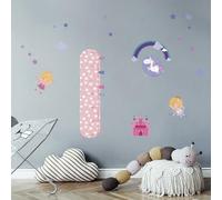 CREARREDA Sticker mural autocollant mural en vinyle non toxique amovible, décoration pour chambre, salon et cuisine pour murs clairs, facile à coller et durable