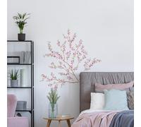 CREARREDA Sticker mural autocollant mural en vinyle non toxique amovible, décoration pour chambre, salon et cuisine pour murs clairs, facile à coller et durable