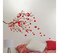 CREARREDA Sticker mural autocollant mural en vinyle non toxique amovible, décoration pour chambre, salon et cuisine pour murs clairs, facile à coller et durable