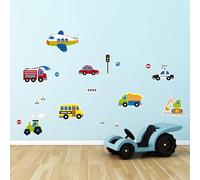 CREARREDA Sticker mural autocollant mural en vinyle non toxique amovible, décoration pour chambre, salon et cuisine pour murs clairs, facile à coller et durable