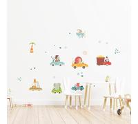 CREARREDA Sticker mural autocollant mural en vinyle non toxique amovible, décoration pour chambre, salon et cuisine pour murs clairs, facile à coller et durable
