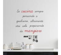 CREARREDA Sticker mural autocollant mural en vinyle non toxique amovible, décoration pour chambre, salon et cuisine pour murs clairs, facile à coller et durable