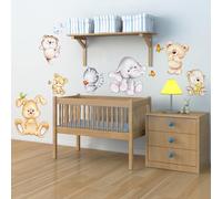 CREARREDA Sticker mural autocollant mural en vinyle non toxique amovible, décoration pour chambre, salon et cuisine pour murs clairs, facile à coller et durable