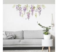 CREARREDA Sticker mural autocollant mural en vinyle non toxique amovible, décoration pour chambre, salon et cuisine pour murs clairs, facile à coller et durable