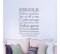 CREARREDA Sticker mural autocollant mural en vinyle non toxique amovible, décoration pour chambre, salon et cuisine pour murs clairs, facile à coller et durable