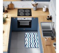 CREARREDA Tapis de Salle de Bain Absorbant et antidérapant avec Impression 40 x 60 cm, fabriqué en Italie, Tapis de Bain Doux à Absorption Rapide, Convient pour descendre de Douche, Baignoire et