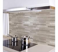 CREARREDA Wall Sticker Kitchen Wall Sticker Texture Birch 180_x_60_cm 100% Made in Italy with Non-Toxic, Fireproof and Water Resistant Ink