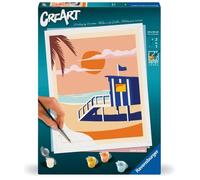 CreArt 24x30 cm Beach Cottage, Adulte, Peinture par numéros, 23896, Ravensburger