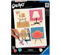 Ravensburger - CreArt 24x30 cm- Eames - Loisir créatif - Peinture par numéros Adulte - Activité détente et créative - Dès 12 Ans - 20153 - Version française