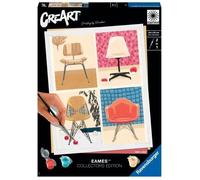 Ravensburger - CreArt 24x30 cm- Eames - Loisir créatif - Peinture par numéros Adulte - Activité détente et créative - Dès 12 Ans - 20153 - Version française