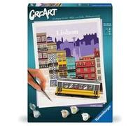 CreArt - 24x30 cm Peinture au numero Lisbon Bleu G