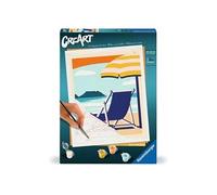 CreArt 24x30 cm Relax at the Beach, Adulte, Peinture par numéros, 23897, Ravensburger