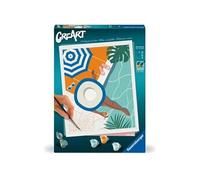 CreArt 24x30 cm Pool Time, Adulte, Peinture par numéros, 25523,
