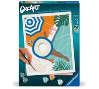 CreArt 24x30 cm Pool Time, Adulte, Peinture par numéros, 25523, Ravensburger