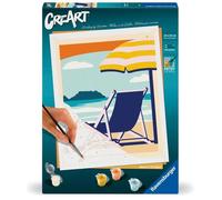 CreArt 24x30 cm Relax at the Beach, Adulte, Peinture par numéros, 23897, Ravensburger