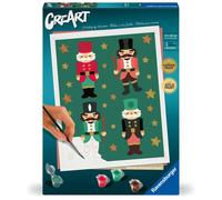 Ravensburger CreArt 23893 - Christmas Nutcracker Delight - Peinture Casse-Noisette par numéro d'adulte, Set de Peinture à Faire soi-même avec Pinceau et Peinture Acrylique, Cadeau pour Femme et Homme