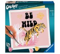 CreArt Be Wild 20x20 cm - Peinture par numéros - Dès 12 ans - Ravensburger - 23665