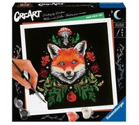 CreArt Fox / Renard 20x20 cm - format carré - Peinture par numéros - Dès 12 ans - Ravensburger - 23511