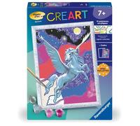 CreArt Kids 18x24cm Etincelant Pégase, Kit de peinture par numéros Numéro d'Art, Dès 7 ans, 25830, Ravensburger