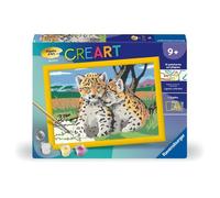 CreArt Kids 18x24cm Petits léopards, Kit de peinture par numéros Numéro d'Art, Dès 9 ans, 25832, Ravensburger