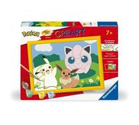 CreArt Kids 18x24cm Pokemon Kit de peinture par numéros Numéro d'Art Dès 7 ans 25839 Ravensburger