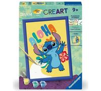 CreArt Kids 18x24cm Stitch, Kit de peinture par numéros Numéro d'Art, Des 7 ans, 25844, Ravensburger