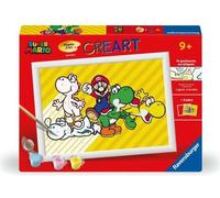 CreArt Kids 18x24cm Super Mario, Kit de peinture par numéros Numéro d'Art, Des 7 ans, 25529, Ravensburger