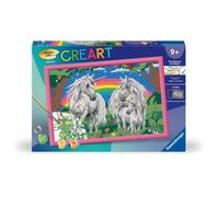 CreArt Kids 31x21cm Au pays des licornes, Kit de peinture par numéros Numéro d'Art, Dès 9 ans, 25849, Ravensburger
