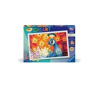 CreArt Kids 31x21cm Paon, Kit de peinture par numéros Numéro d'Art, Des 9 ans, 25907,