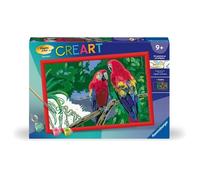 CreArt Kids 31x21cm Perroquets, Kit de peinture par numéros Numéro d'Art, Dès 7 ans, 25854, Ravensburger
