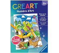 Ravensburger - CreArt Coloriage Magique - Dessin par numéros - Dessins cachés sur Chaque Page - Loisir créatif - Thème Dinos sur Le Chantier - Dès 5 Ans - 13099052
