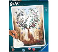 CreArt Magic deer 30x40 cm - Série B - Peinture par numéros - Dès 12 ans - Ravensburger - 00020273